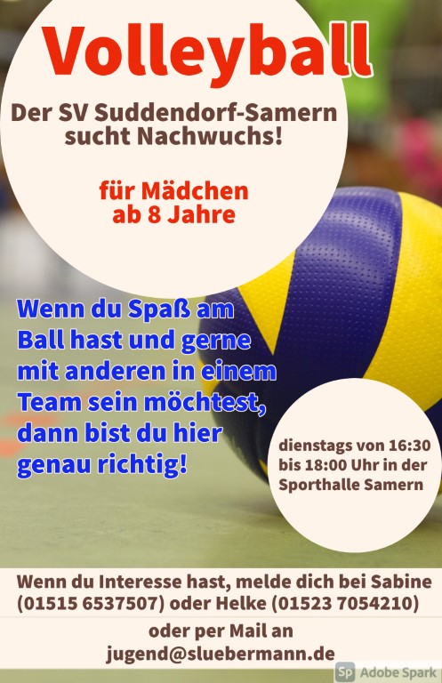 Poster Volleyballjugend 2021